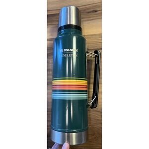 Stanley x Pendleton 1.5 QT Vacuum Thermos Green Stripe Camping USA